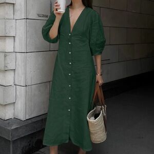 Commense Green Maxi Dress